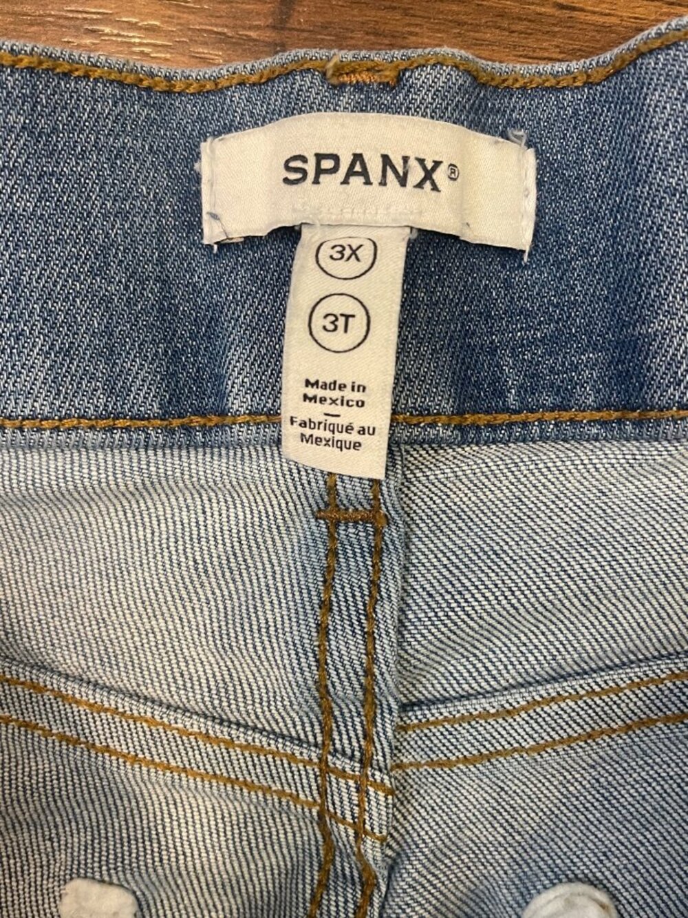 Spanx Jeans Pull On Wide Leg Sz 3X - Picture 2 of 10